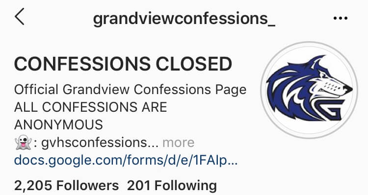 GHS Confessions Not Shutting Down