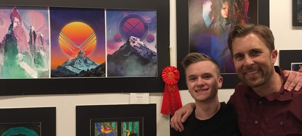 Rioux Wins Silver at Grand Art Show