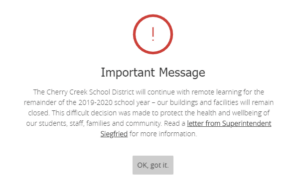 CCSD Schools Close Their Doors for the Rest of the Year