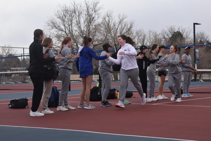 Girls Tennis Competing Against Cherry Creek in Meet (Photo Gallery)