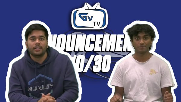 GVTV Announcements 10/30 ft. Valay & Kavish