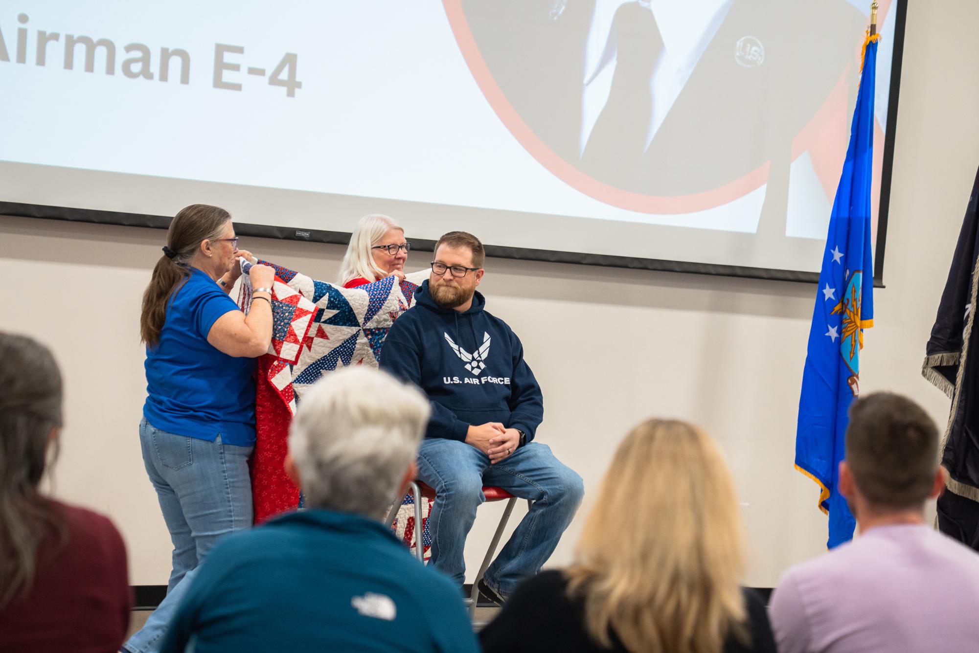 Quilt of Valor Honors Andrew Eggleston