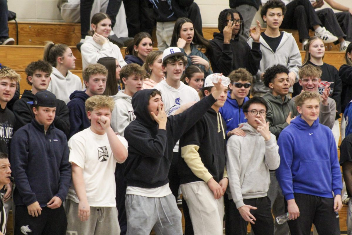 Students who arrived midway through the Jan. 28 game at Mullen quickly made their presence known - shifting the energy in the gym by being enthusiastic and supportive - the crowd is consistently filled with cheers.
